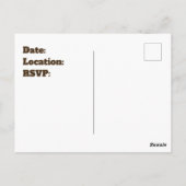 Invitation à la réunion de famille Faire-part Rust (Dos)