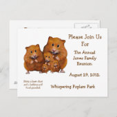 INVITATION À LA RÉUNION DE FAMILLE, Hamsters, Oeuv (Devant / Derrière)