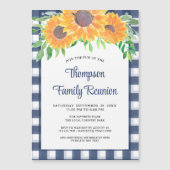 Invitation à la réunion de la famille de tournesol (Devant)