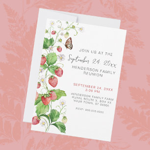 Invitation à la réunion de la famille des fraises