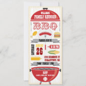 INVITATION À LA RÉUNION DE LA FAMILLE RED BBBQ GRI (Devant)