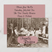 Invitation à la réunion de la fête de pique-nique  (Devant / Derrière)