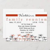 Invitation à la réunion de l'arbre généalogique -+ (Devant / Derrière)