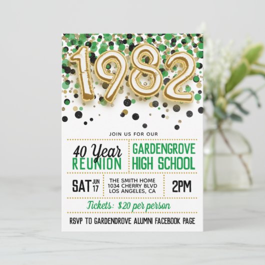 Invitation à la réunion de l'école secondaire en 1 (Debout devant)