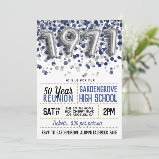 Invitation à la réunion de l'école secondaire en 1 (Debout devant)