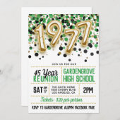 Invitation à la réunion de l'école secondaire en 1 (Devant / Derrière)