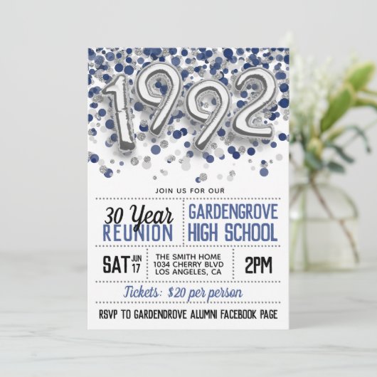 Invitation à la réunion de l'école secondaire en 1 (Debout devant)