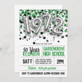 Invitation à la réunion de l'école secondaire en 1 (Devant / Derrière)