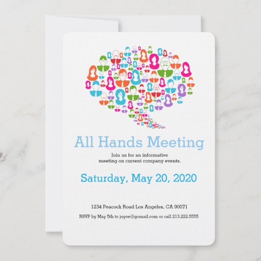 Invitation à la réunion de l'équipe de communicati (Devant)