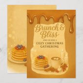Invitation à la réunion de Noël cosy Brunch & Blis (Devant / Derrière)