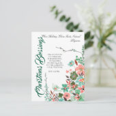 Invitation à la réunion de Noël joyeuse avec verdu (Debout devant)