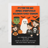 Invitation à la réunion d'Halloween familiale Spoo (Devant)