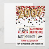 Invitation à la réunion du collège 2007 (Devant / Derrière)