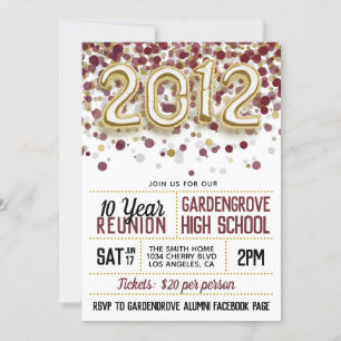 Invitation à la réunion du lycée 2012