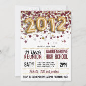 Invitation à la réunion du lycée 2012 (Devant)