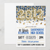 Invitation à la réunion du lycée 2012 (Devant / Derrière)