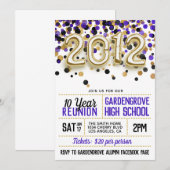 Invitation à la réunion du lycée 2012 (Devant / Derrière)