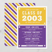 Invitation à la réunion du lycée | Réunion (Devant / Derrière)