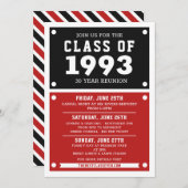 Invitation à la réunion du lycée | Réunion (Devant / Derrière)