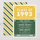 Invitation à la réunion du lycée | Réunion (Devant / Derrière)