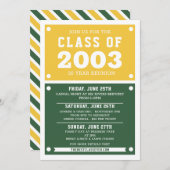 Invitation à la réunion du lycée | Réunion (Devant / Derrière)