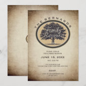 Invitation à la réunion d'une famille élégante de  (Devant / Derrière)