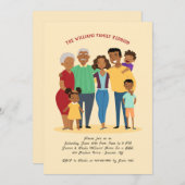 Invitation à la réunion familiale (Devant / Derrière)