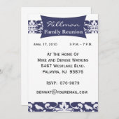 Invitation à la réunion familiale Customisée (Devant / Derrière)