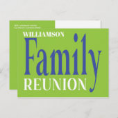 Invitation à la réunion familiale moderne (Devant / Derrière)