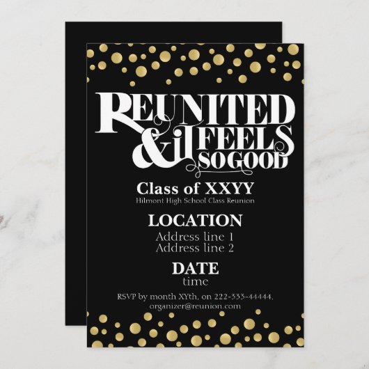 Invitation à la réunion scolaire (Devant / Derrière)