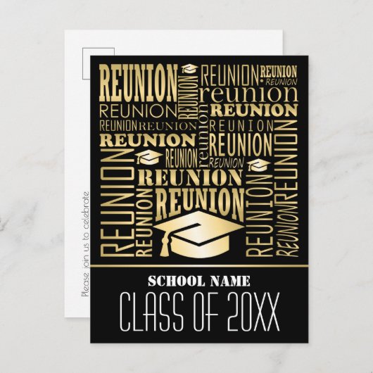 Invitation à la réunion scolaire (Devant / Derrière)