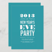 Invitation à la Réveillon Aqua Modern 2013 (Devant / Derrière)