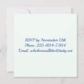 Invitation à la révélation de genre (Dos)