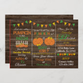 Invitation à la révélation de genre Automne (Devant / Derrière)