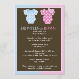 Invitation à la révélation de genre de Bowties ou 