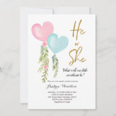 Invitation à la révélation de genre de garçon ou d (Devant)