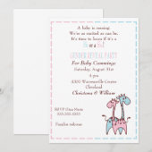 Invitation à la révélation de genre de Girafe (Devant / Derrière)