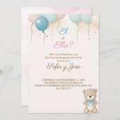 Invitation à la révélation de genre en espagnol -  (Devant / Derrière)