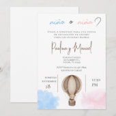 Invitation à la révélation de genre Espagnol (Devant / Derrière)