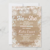 Invitation à la révélation de genre hiver Révélati (Devant)