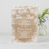 Invitation à la révélation de genre hiver Révélati (Debout devant)