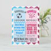 Invitation à la révélation de genre pour un soccer (Debout devant)