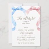 Invitation à la révélation de genre rose et bleu B (Devant)