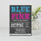 Invitation à la révélation de sexe chez un bébé en (Debout devant)