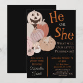 Invitation à la révélation de sexe Citrouille d'au (Devant / Derrière)