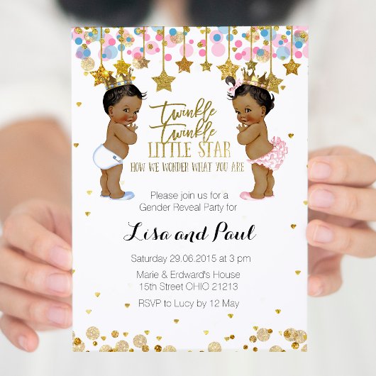 Invitation à la révélation de sexe féminin ou garç