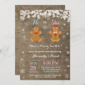 Invitation à la révélation des genres de Noël d'hi (Devant / Derrière)