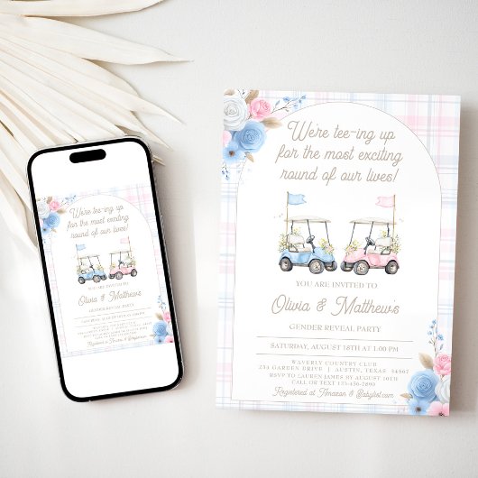 Invitation à la révélation du genre de golf - voit