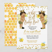 Invitation à la révélation du genre des abeilles m (Devant / Derrière)