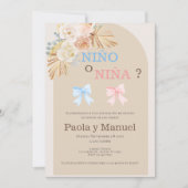 Invitation à la révélation du genre en espagnol (Devant)